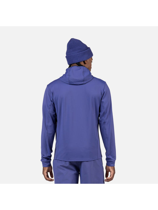 Bluza męska ROSSIGNOL Mid Layer Stretch Hoodie niebieska
