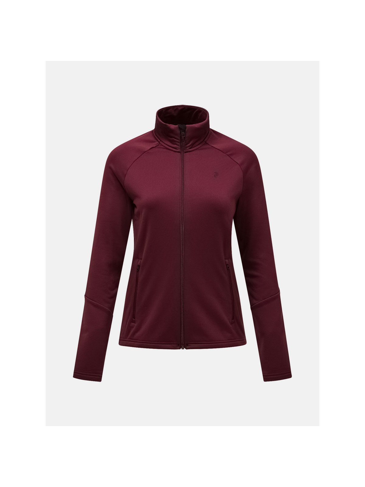 Bluza damska PEAK PERFORMANCE Rider Essentials Midlayer Zip Jacket bordowa