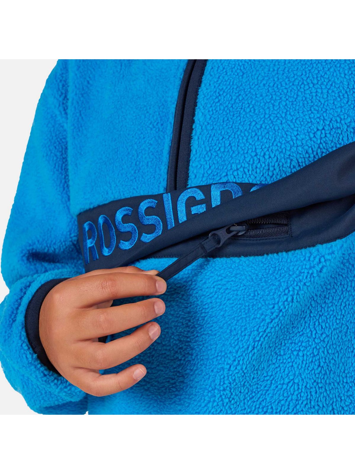 Bluza dziecięca ROSSIGNOL JR ALLTRACK ANORAK FLEECE niebieska