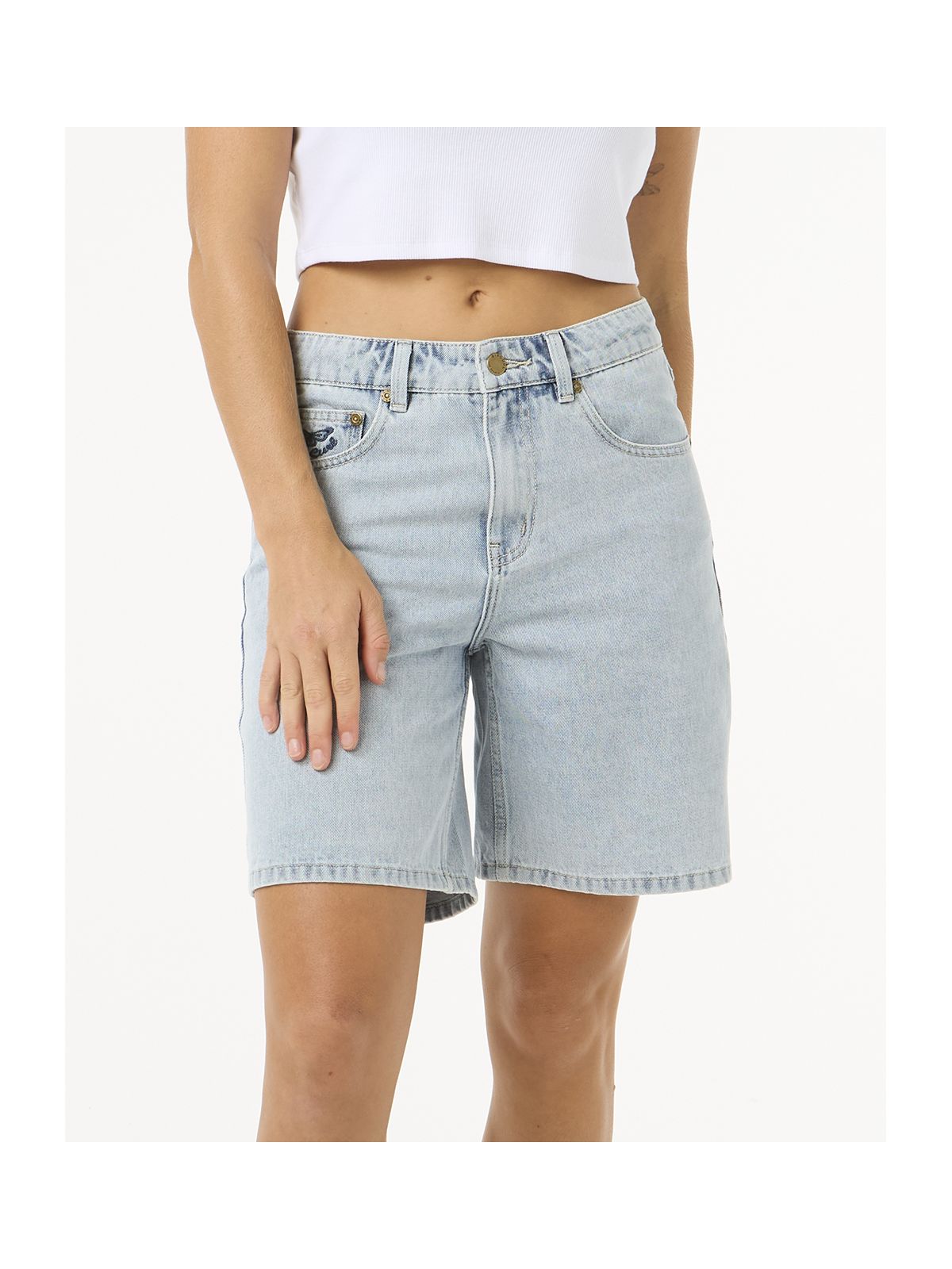 Szorty RIP CURL Aggie Relaxed Denim Short niebieski - Adventure Sports