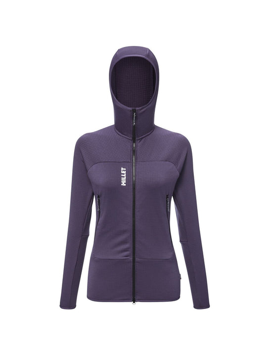 Bluza MILLET W FUSION GRID HOODIE fioletowa
