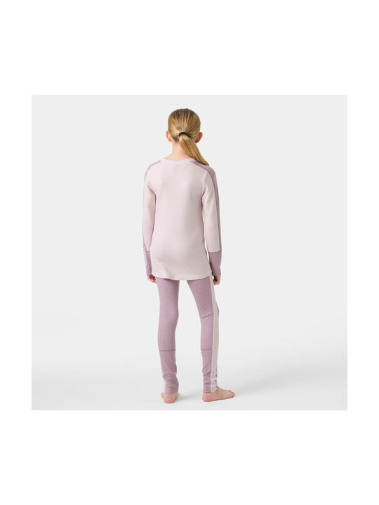 Bielizna termiczna dziecięca HELLY HANSEN JR LIFA MERINO MIDWEIGHT SET fioletowa
