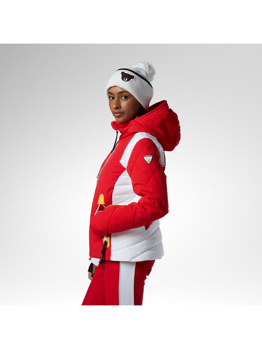 Kurtka narciarska damska ROSSIGNOL W Jcc Valdiz Down Ski Jacket czerwona
