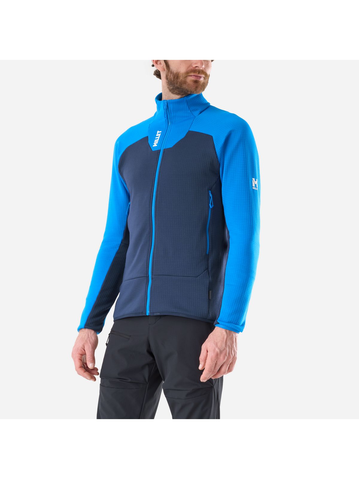 Bluza męska MILLET M Kamet Grid Jkt M niebieska
