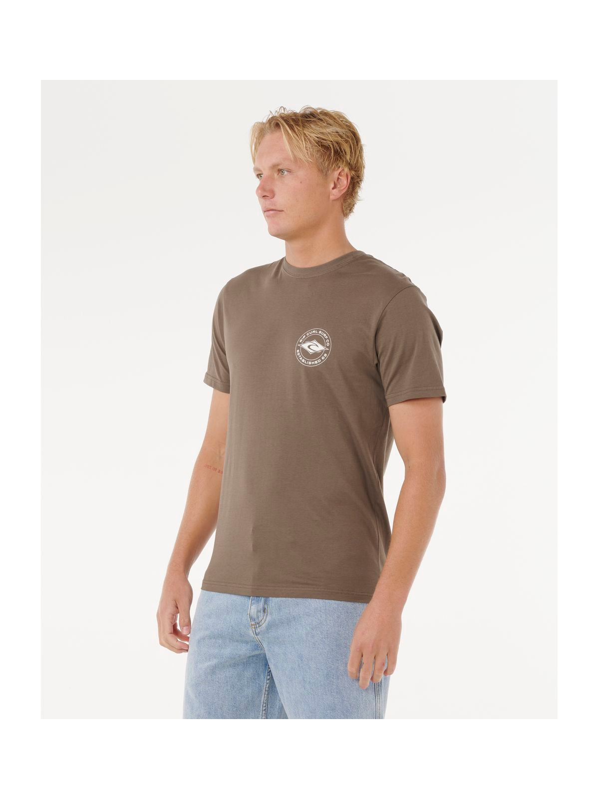 Koszulka RIP CURL STAPLE TEE szara