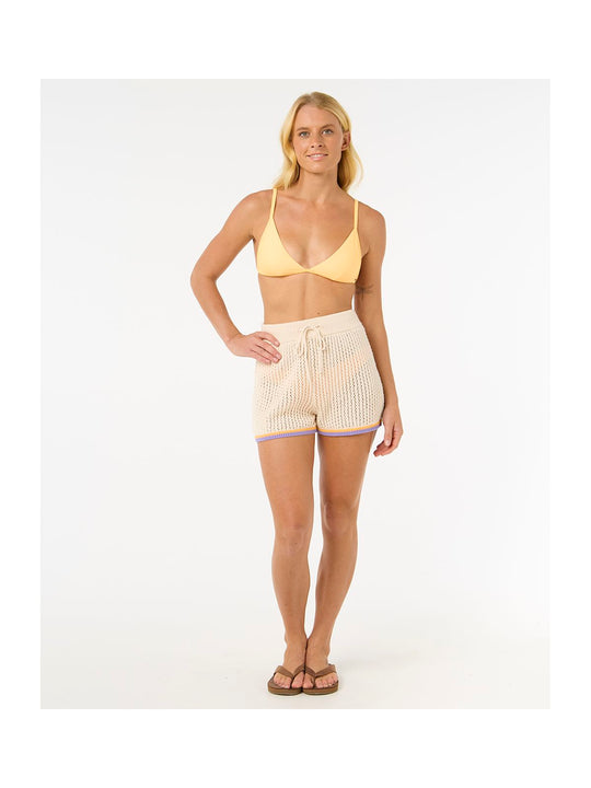 Szorty RIP CURL Cala Vadella Crochet Short biały
