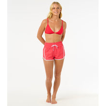 Szorty kąpielowe damskie RIP CURL High Waist Retro Volley 3" czerwone
