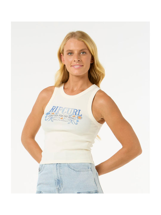 Koszulka RIP CURL Luna Ribbed Tank biały
