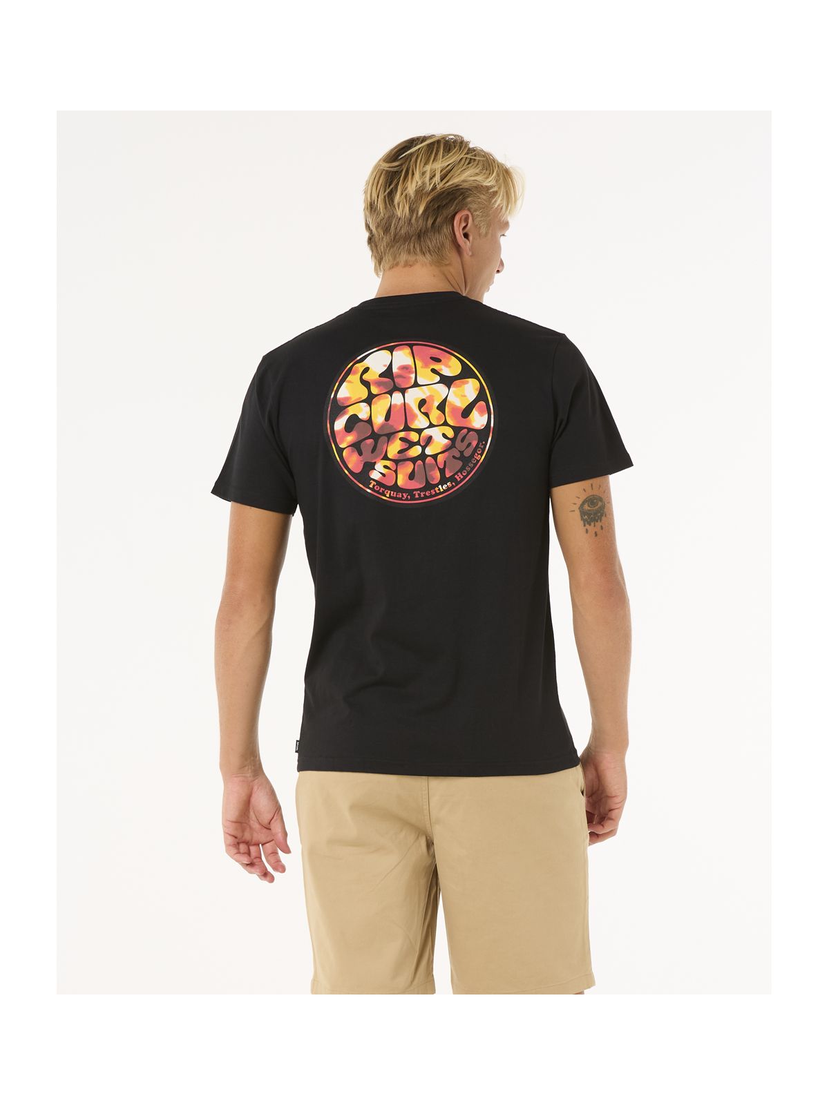 Koszulka RIP CURL Wettie Passage Icon Tee czarny