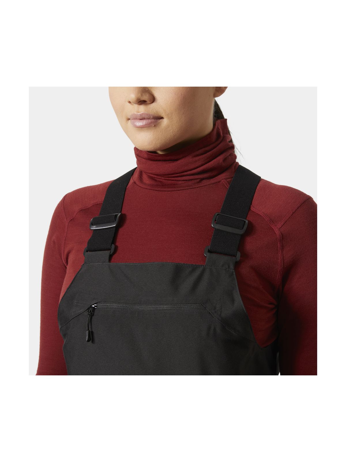Spodnie narciarskie damskie HELLY HANSEN W POWDERQUEEN BIB 2.0 PANT czarne