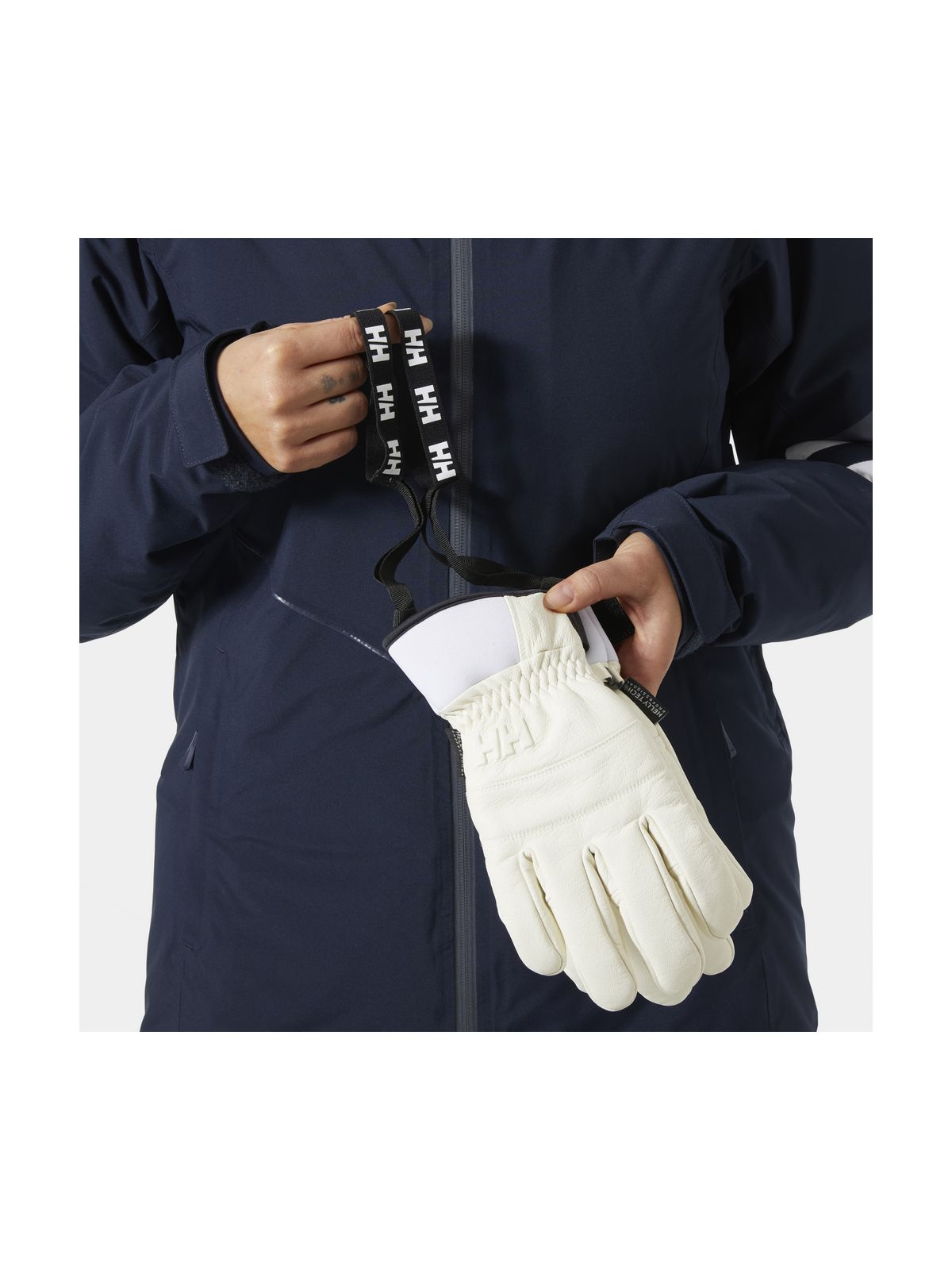 Rękawice damskie HELLY HANSEN ALPHELIA GLOVE białe