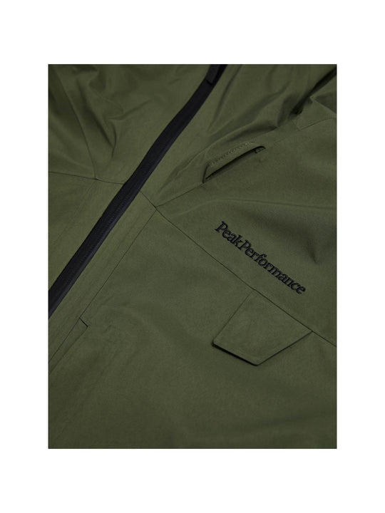 Kurtka narciarska męska PEAK PERFORMANCE Alpine GORE-TEX C-Knit 3L Shell Jacket zielona

