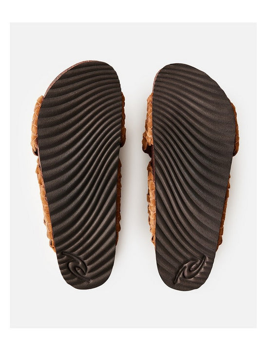 Klapki damskie plażowe RIP CURL Cayen Bloom Open Toe brązowe
