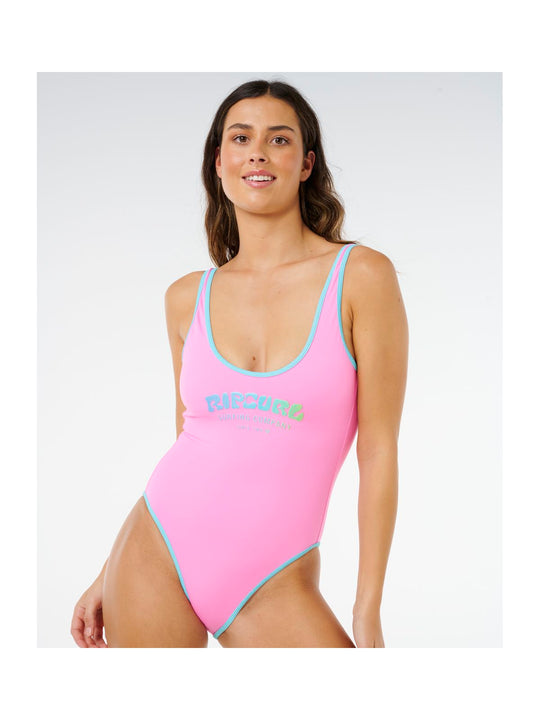 Kostium damski RIP CURL Surf Puff 1 Piece różowy
