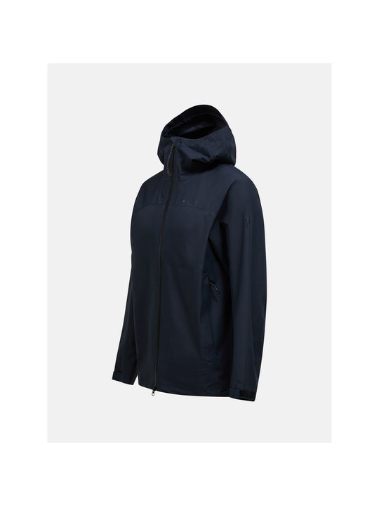 Kurtka męska PEAK PERFORMANCE M Treeline Hipe 2.5L Shell Jacket kolor czarny
