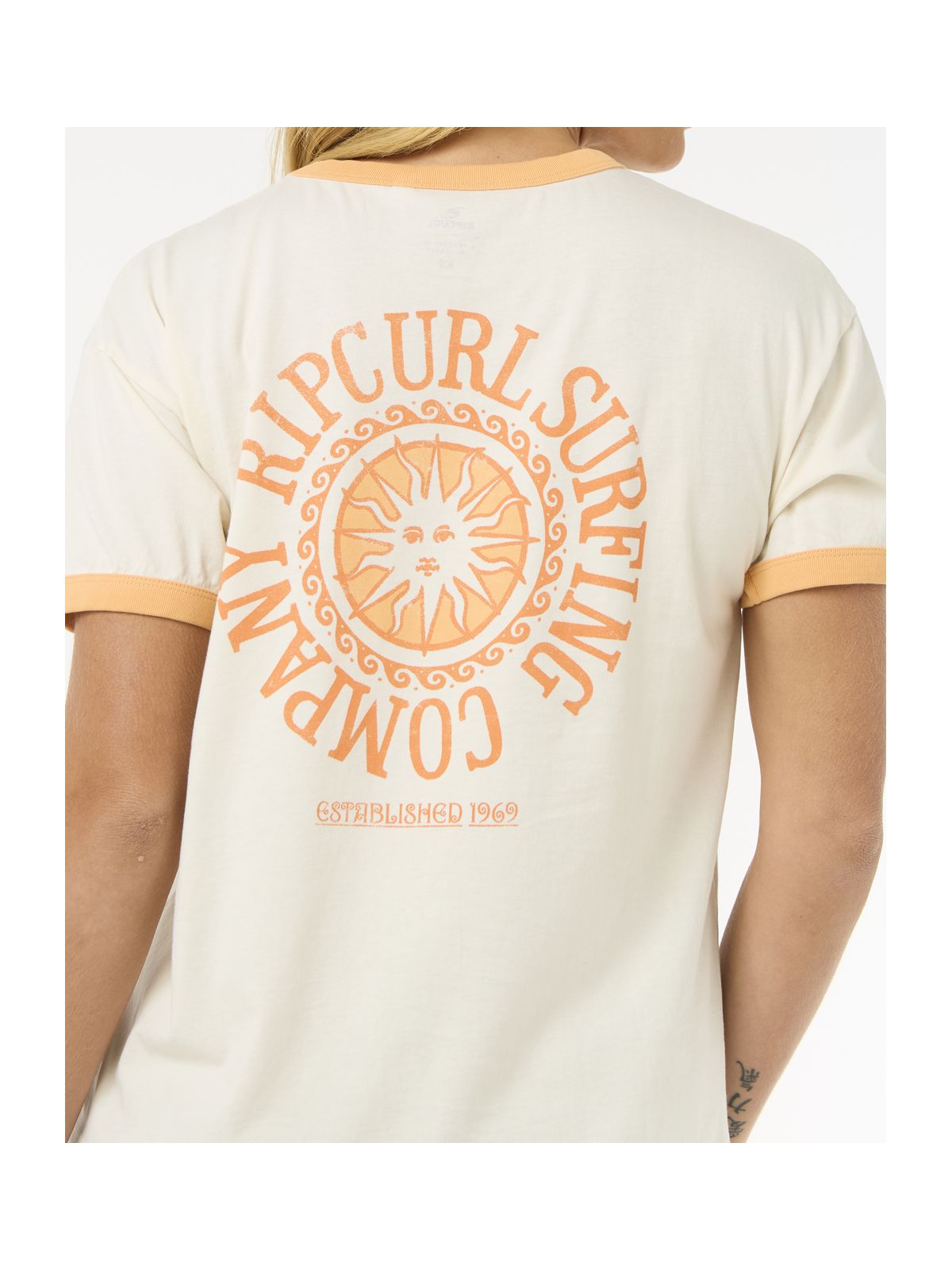 Koszulka RIP CURL San Carlos Ringer Tee biały