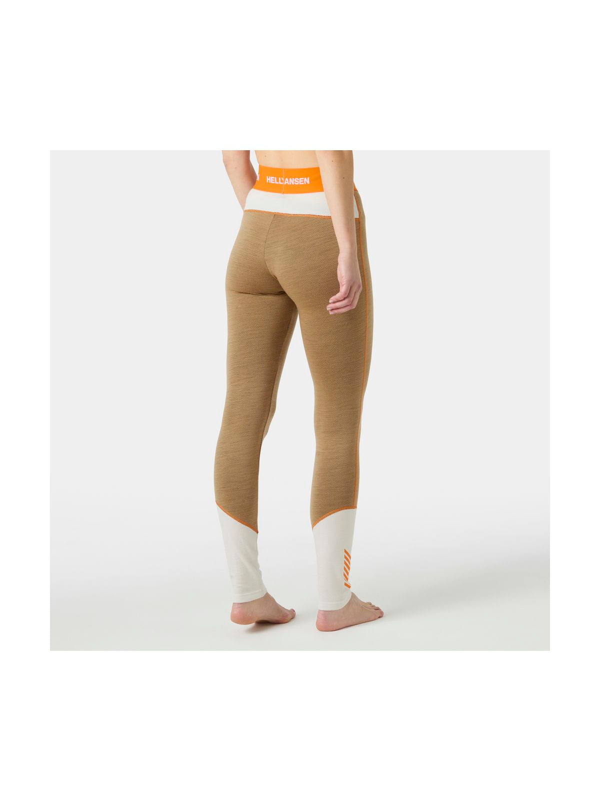 Bielizna termiczna damska HELLY HANSEN W LIFA MERINO MIDWEIGHT PANT brązowa