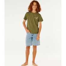 Koszulka chłopięca RIP CURL Eternal Shred Art Tee-Boy zielona
