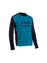 Koszulka rowerowa NORTHWAVE EDGE Jersey LS - niebieski/czarny
