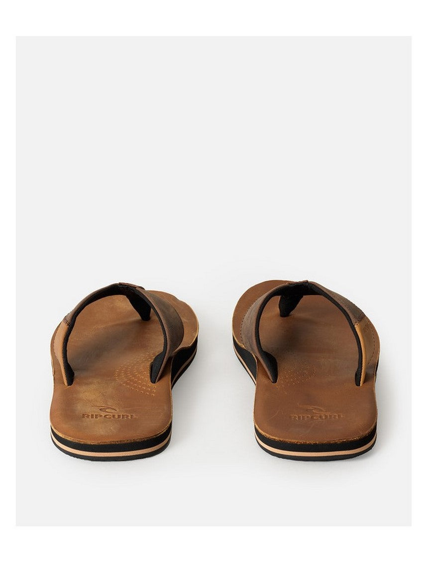 Japonki męskie skórzane RIP CURL Oxford Leather Open Toe brązowe