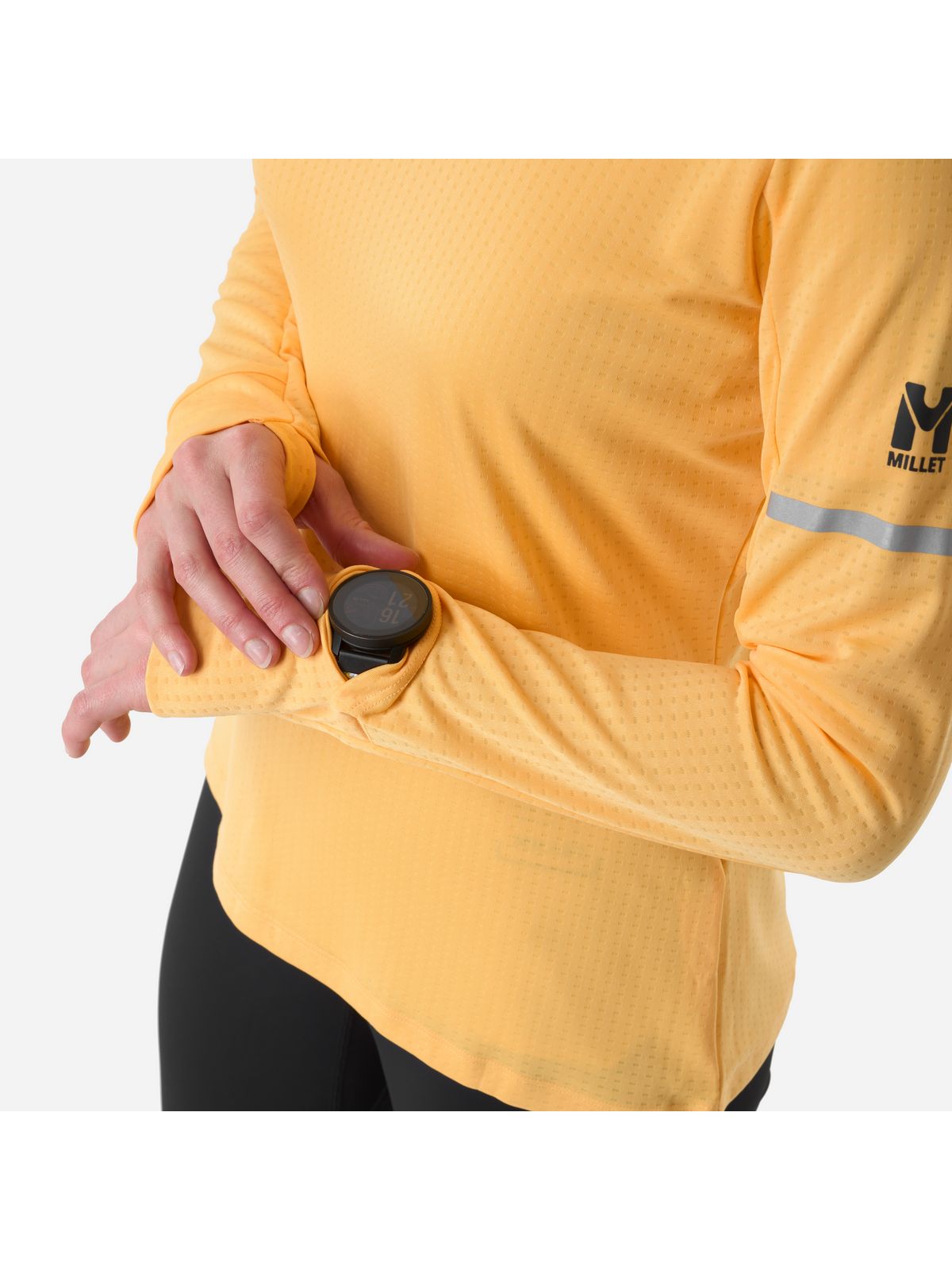 Koszulka damska MILLET W Intense Safe And Warm Ts Ls W żółta