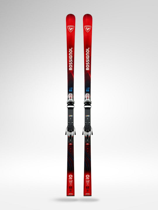 Narty ROSSIGNOL Hero Athlete FIS GS Factory 188 R22 + wiązania LOOK Spx 12 Rockerace Gw Silver Red
