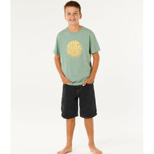 Koszulka chłopięca RIP CURL Wettie Passage Icon Tee-Boy zielona
