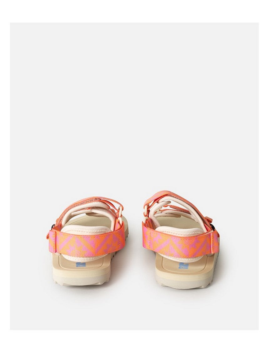 Sandały dziewczęce RIP CURL Newquay Bloom Open Toe-Girl pomarańczowe