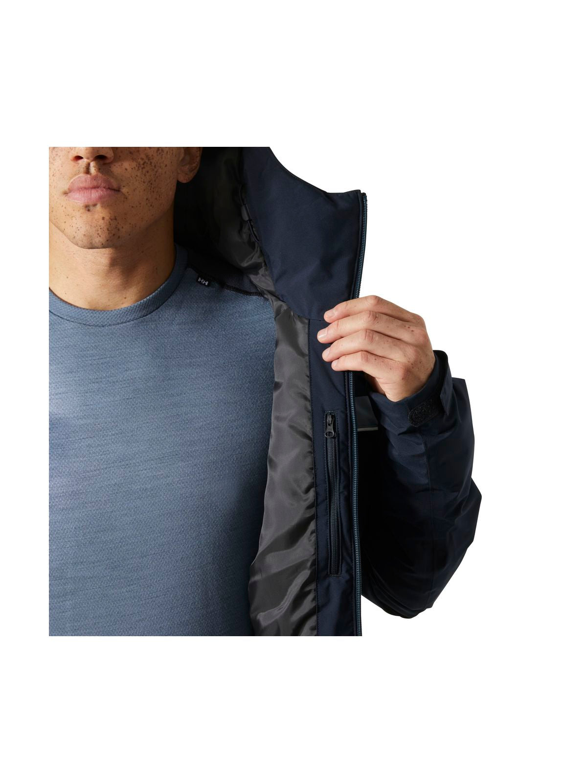 Kurtka narciarska męska HELLY HANSEN PANORAMA 2.0 INS JACKET granatowa