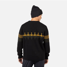 Sweter męski ROSSIGNOL PATTERNED CN SWEATER czarny
