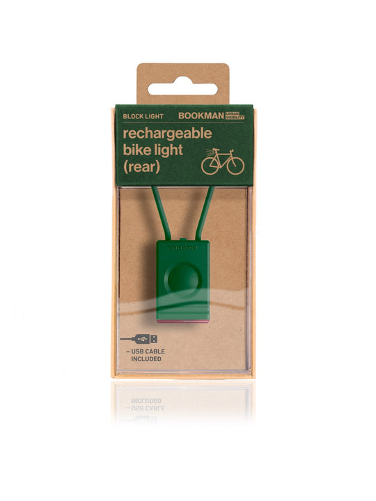 Lampka rowerowa BOOKMAN Block Light Front 50lm zielony
