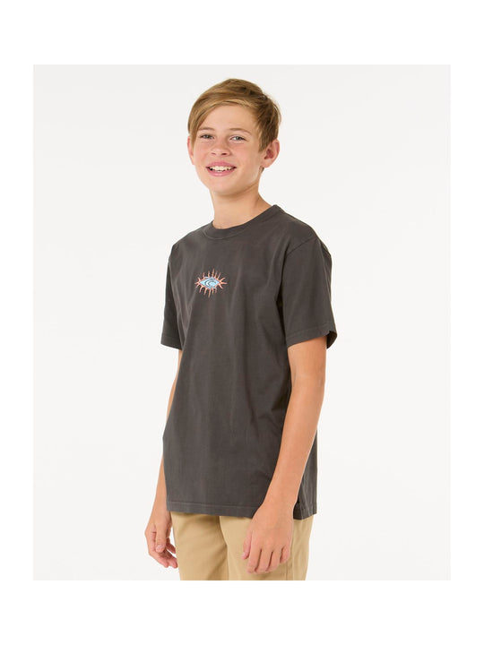 Koszulka dziecięca RIP CURL RAW ENERGY SKULL TEE - BOY czarna
