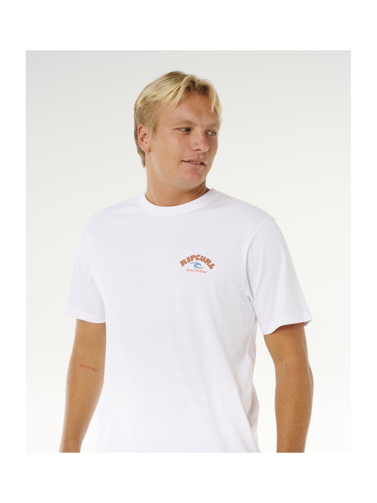 Koszulka męska RIP CURL Shred Til Tee biała