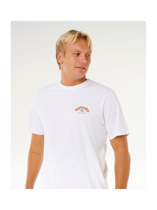 Koszulka męska RIP CURL Shred Til Tee biała
