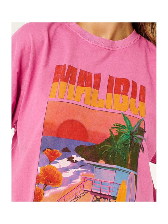 Koszulka damska RIP CURL Hayley O Heritage Tee różowa
