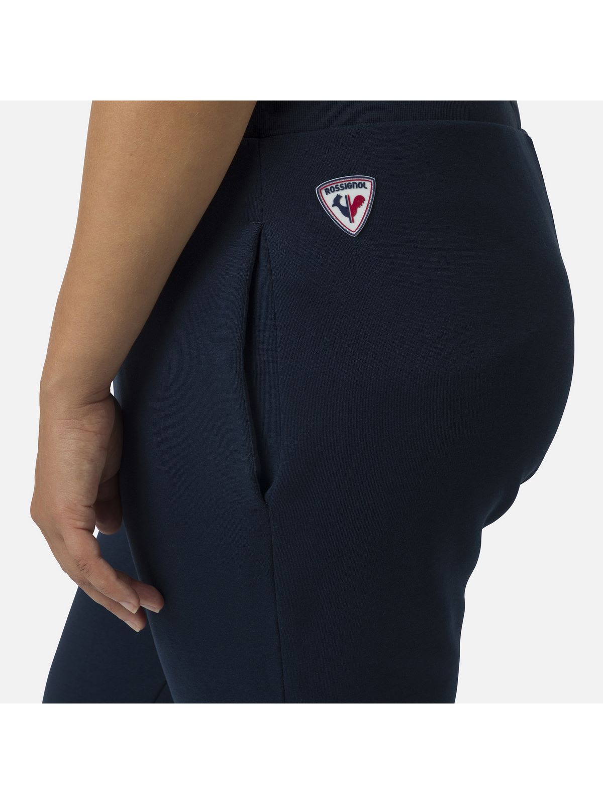 Spodnie dresowe damskie Rossignol W Logo Pant Fl granatowy