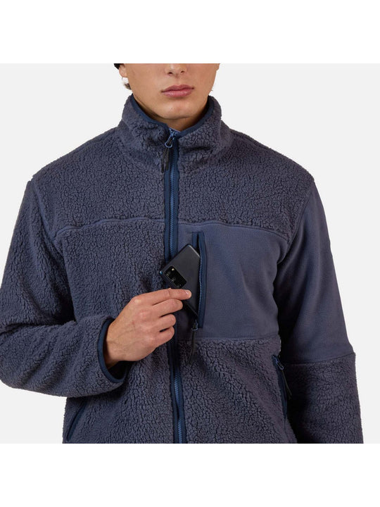 Bluza męska ROSSIGNOL ALLTRACK FZ SHERPA JKT niebieska
