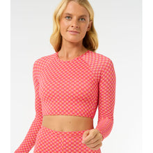 Lycra RIP CURL Shell Cove Crop Rashvest czerwony
