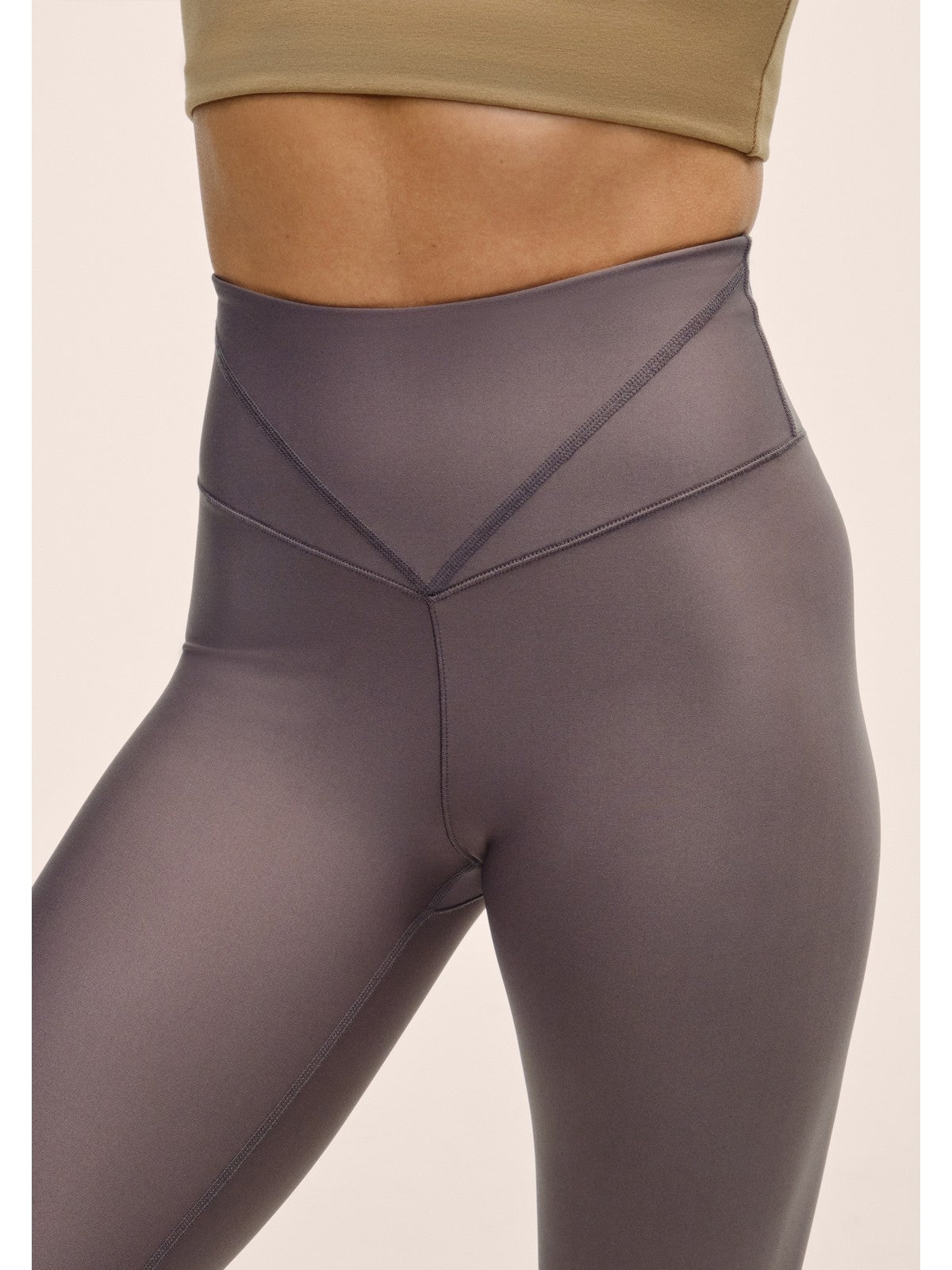 Legginsy damskie CASALL V-shape High Waist Tights kolor szary