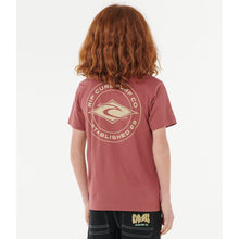 Koszulka RIP CURL STAPLER TEE - BOY czerwona
