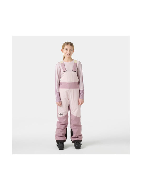 Spodnie narciarskie dziewczęce HELLY HANSEN JR GIRL STELLAR BIB PANT fioletowe
