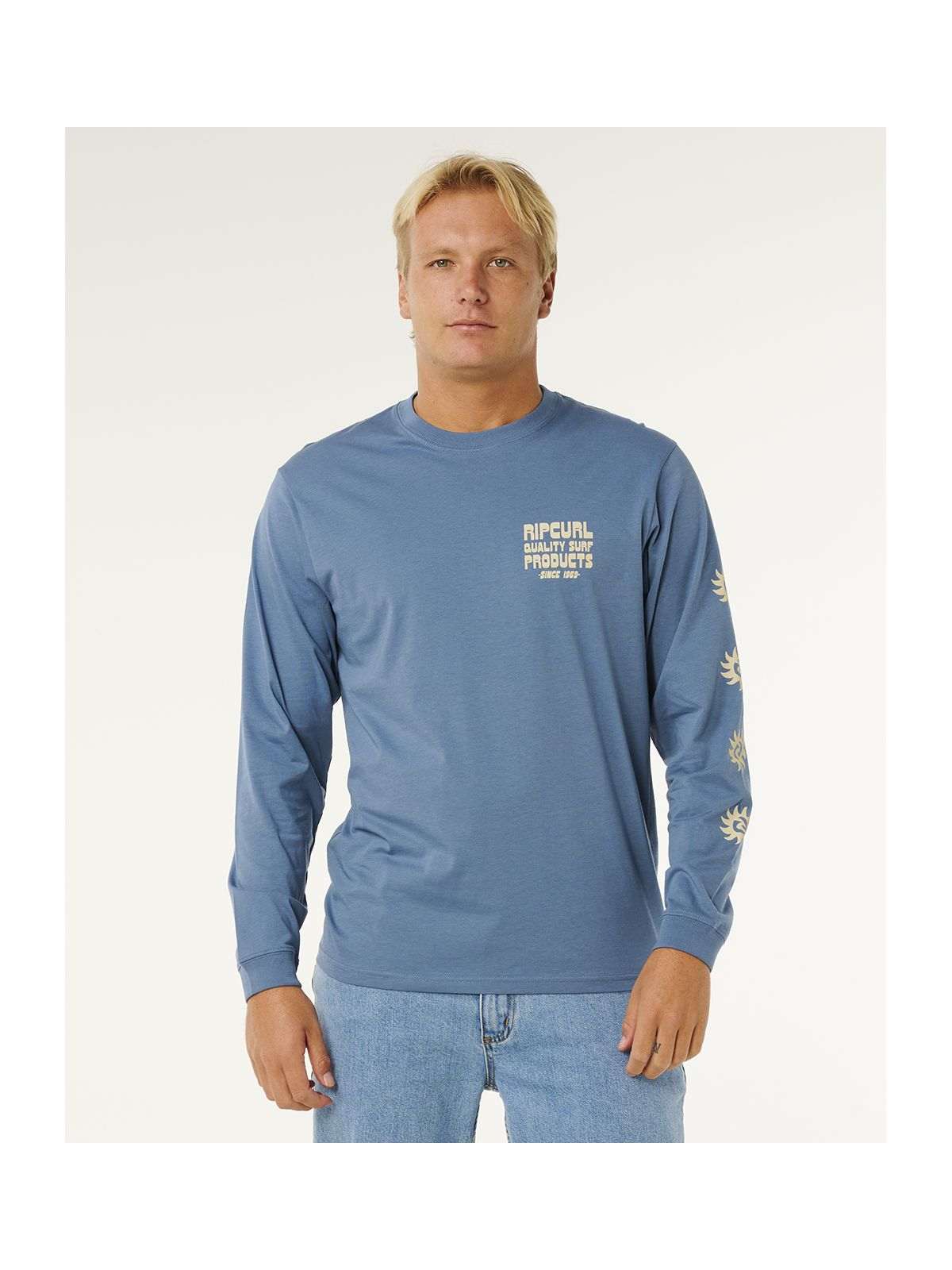 Koszulka męska RIP CURL Pacific Rinse L/S Tee niebieska