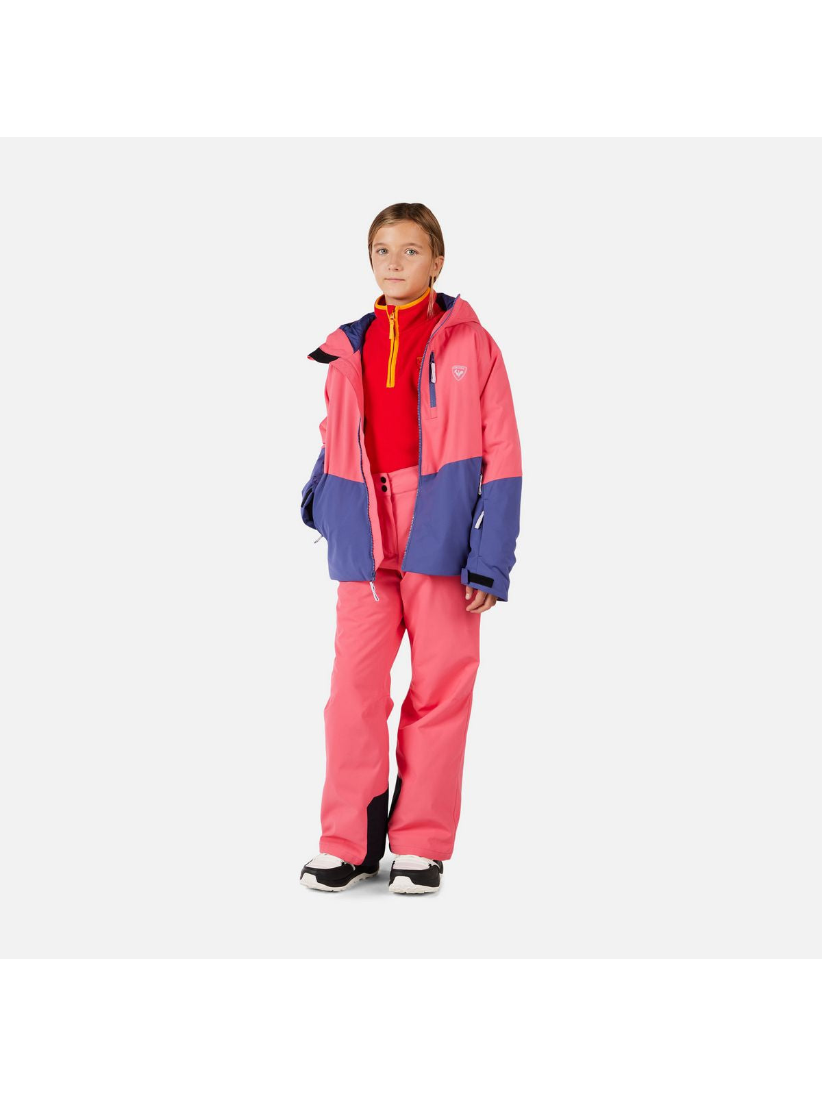 Spodnie narciarskie dziecięce ROSSIGNOL Girl Insulated Ski Pant różowe