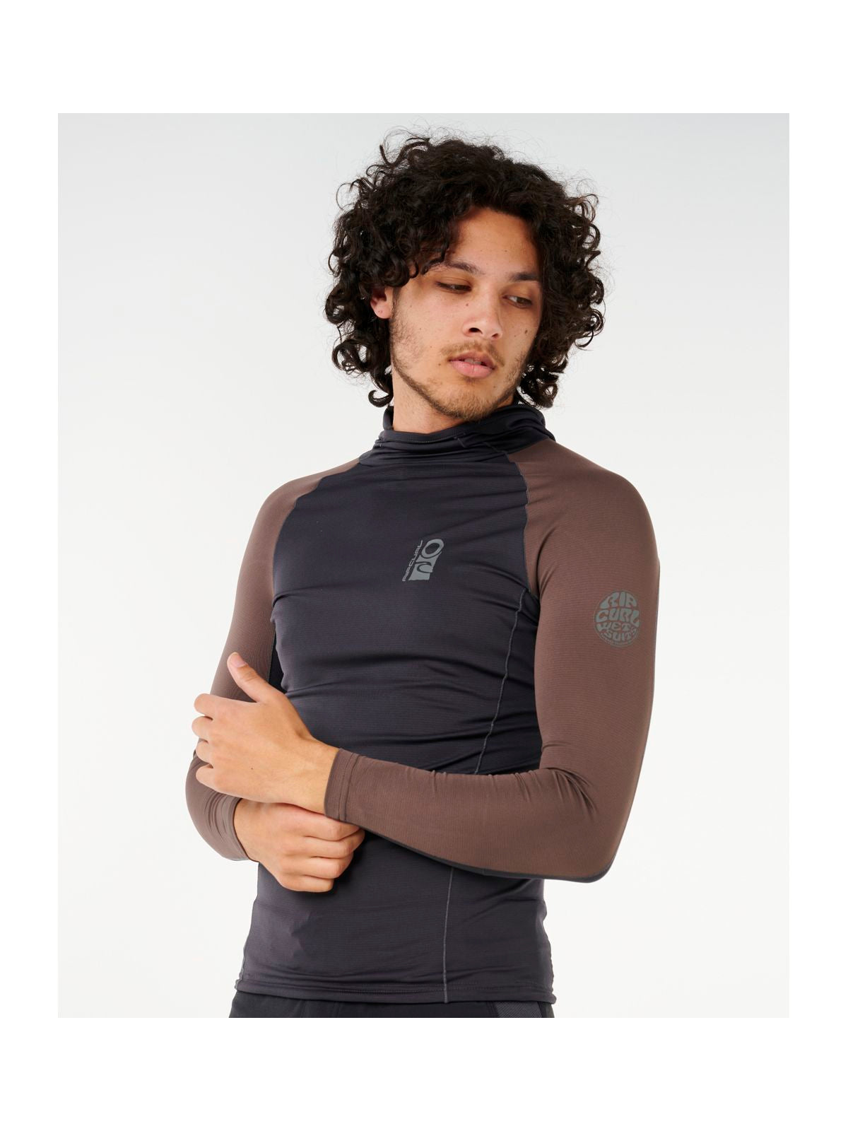 Lycra RIP CURL Search Upf Perf L/S Hood czarny - Adventure Sports