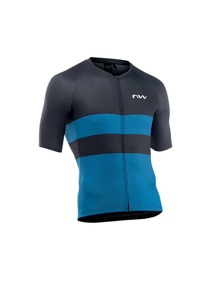 Koszulka rowerowa NORTHWAVE BLADE AIR Jersey - czarny/niebieski