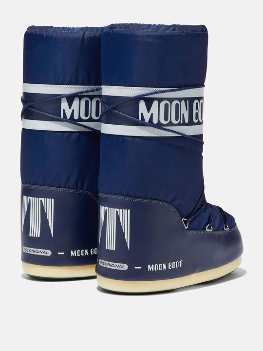 Śniegowce damskie MOON BOOT Nylon - niebieskie
