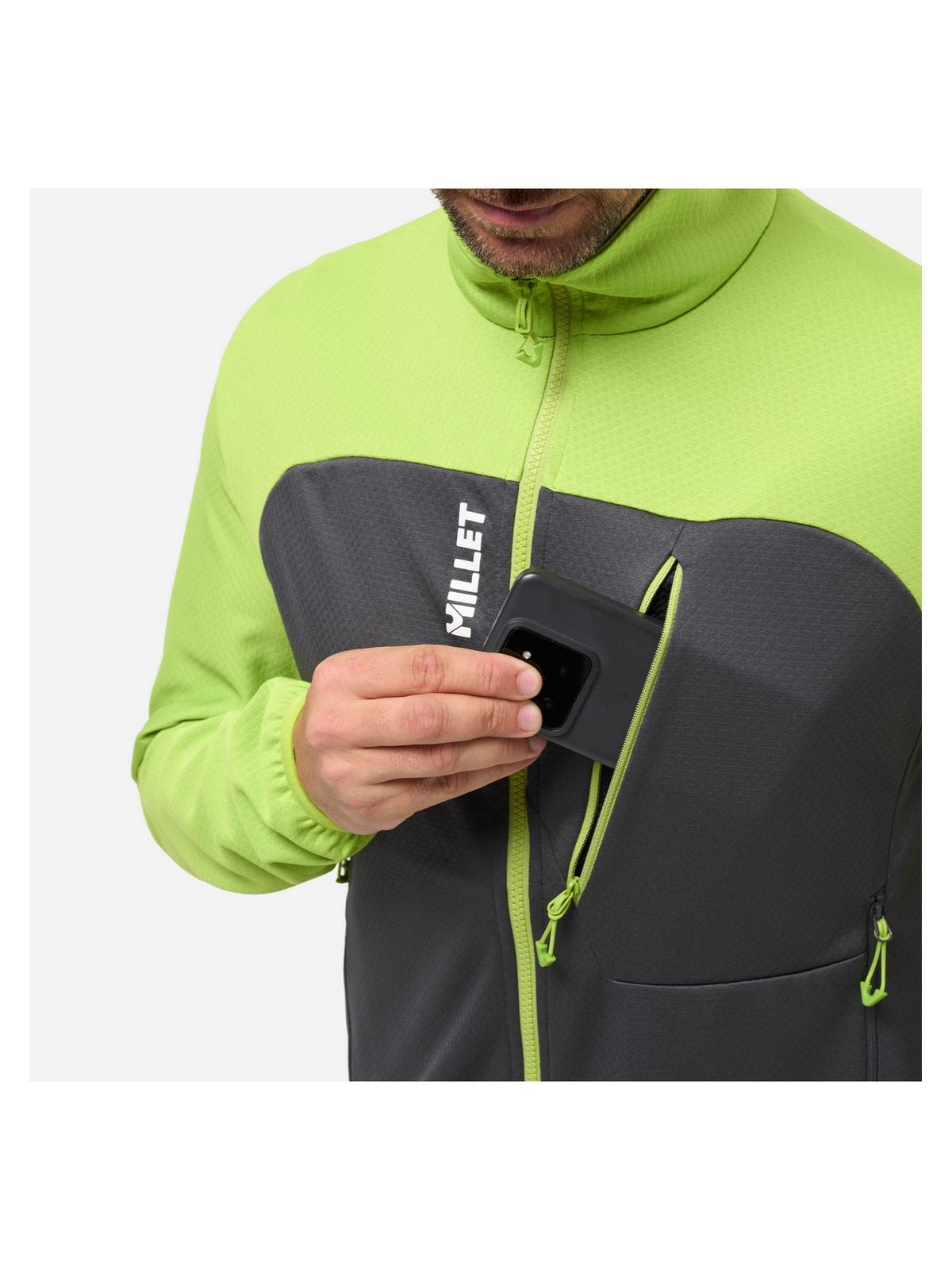 Bluza męska MILLET Lokka Jkt Iii M żółta limonkowa