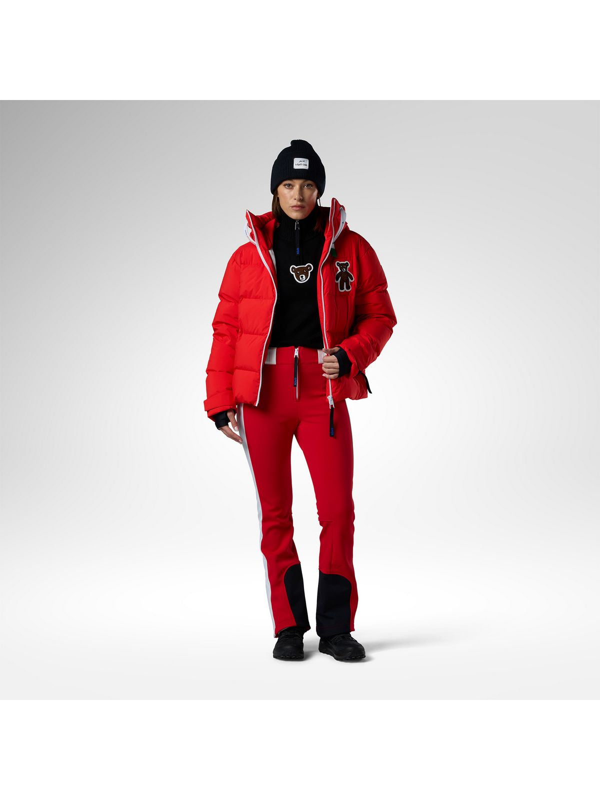 Spodnie narciarskie damskie ROSSIGNOL W Jcc Softshell Ski Pant czerwone