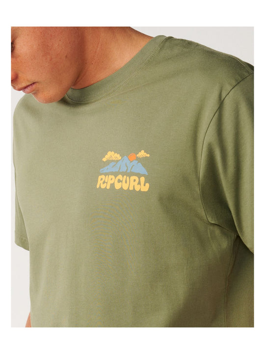 Koszulka męska RIP CURL Surf Trip Tee zielona
