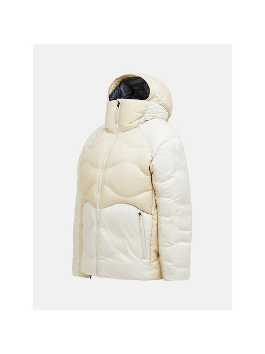 Kurtka PEAK PERFORMANCE M Helium Diamond Fuse Down Hood piaskowy
